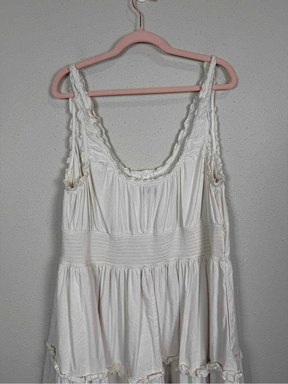 Ava & Viv 3X Tiered Midi Dress Boho Cottagecore Hook & Eye Front Plus Size Flowy - Picture 8 of 15